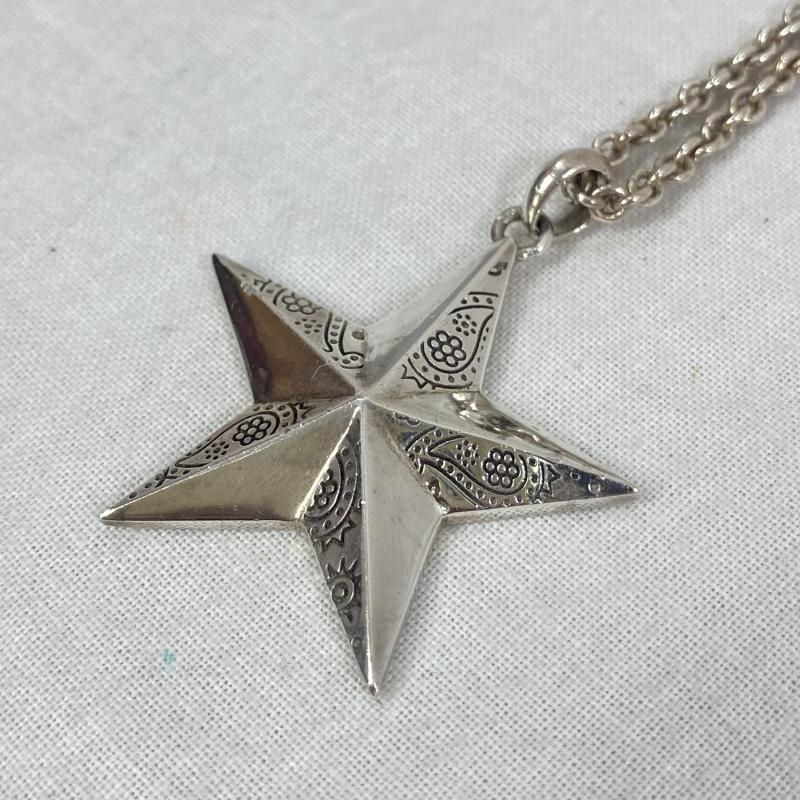 calee スターネックレス CALEE - SILVER STAR CONCHO NECKLACE (SILVER) / シルバー