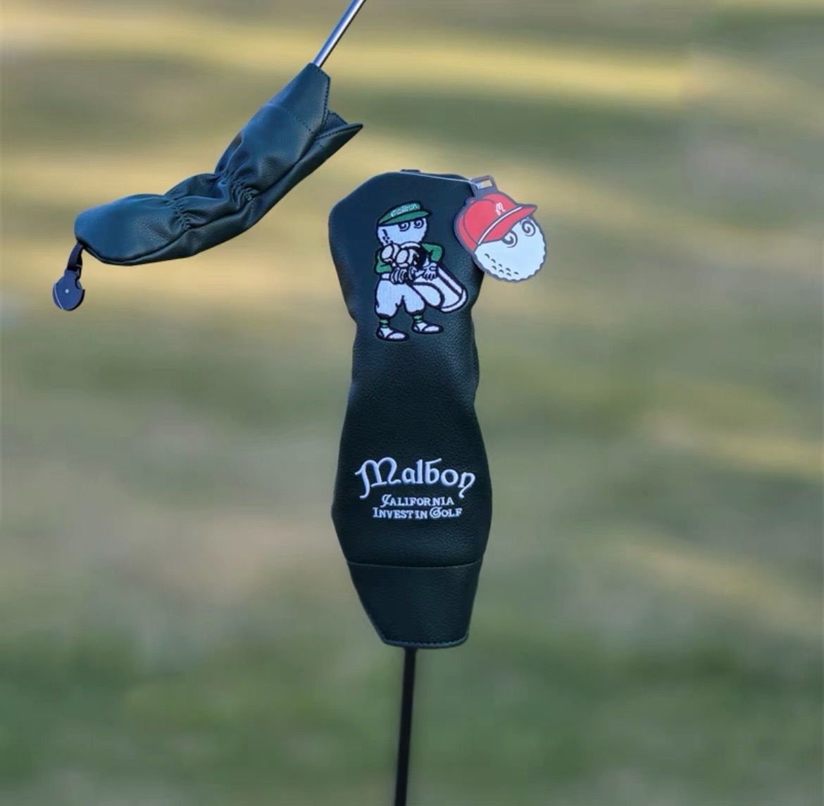 【新製品大人気4点セット】キャディーMalbonマルボンゴルフクラブカバー濃い緑 新製品大人気4点セット】キャディー Malbon Golfマルボンゴルフ