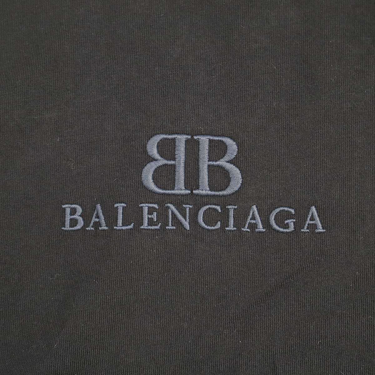 BALENCIAGA - バレンシアガ  24AW  783399 TQVS8 クラシックBBロゴクロップドTシャツ レディース 2 BALENCIAGA バレンシアガ 24AW デストロイ加工クラシックBBロゴ