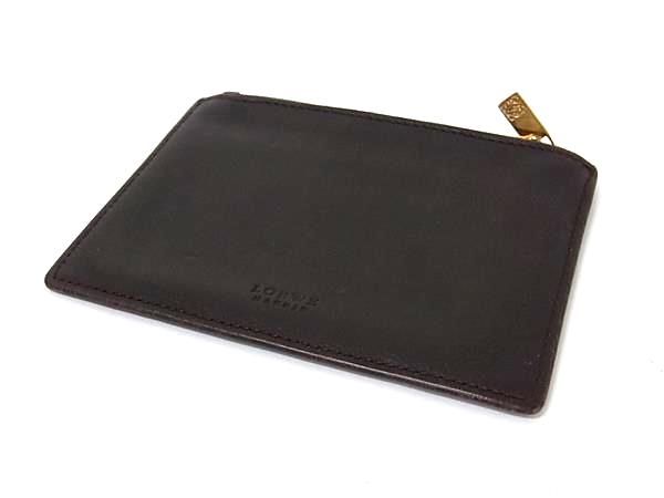 LOEWE ロエベ アナグラム コインケース小銭入れコインパースレザースウェード LOEWE ロエベ アナグラム スエード×レザー コインケース コイン