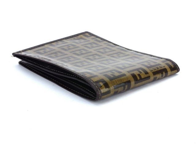 フェンディ 二つ折り 財布 ズッキーノ ベージュ ブラウン