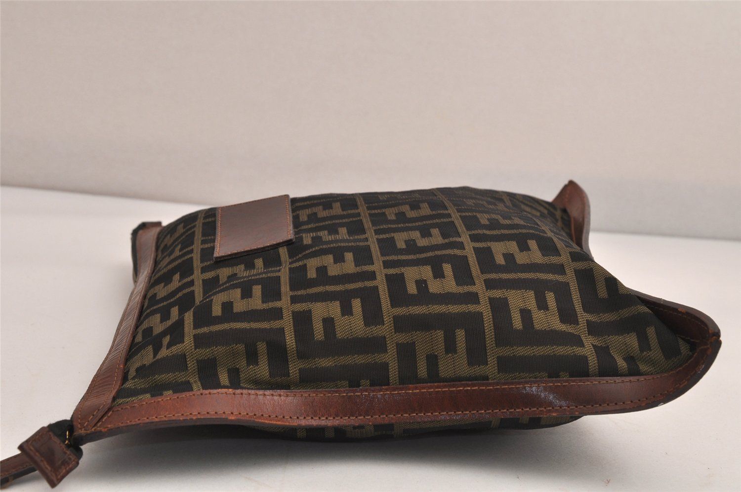 良品✨フェンディ FENDI/ハンドバッグ/ズッカ柄/ブラウン系/キャンバス