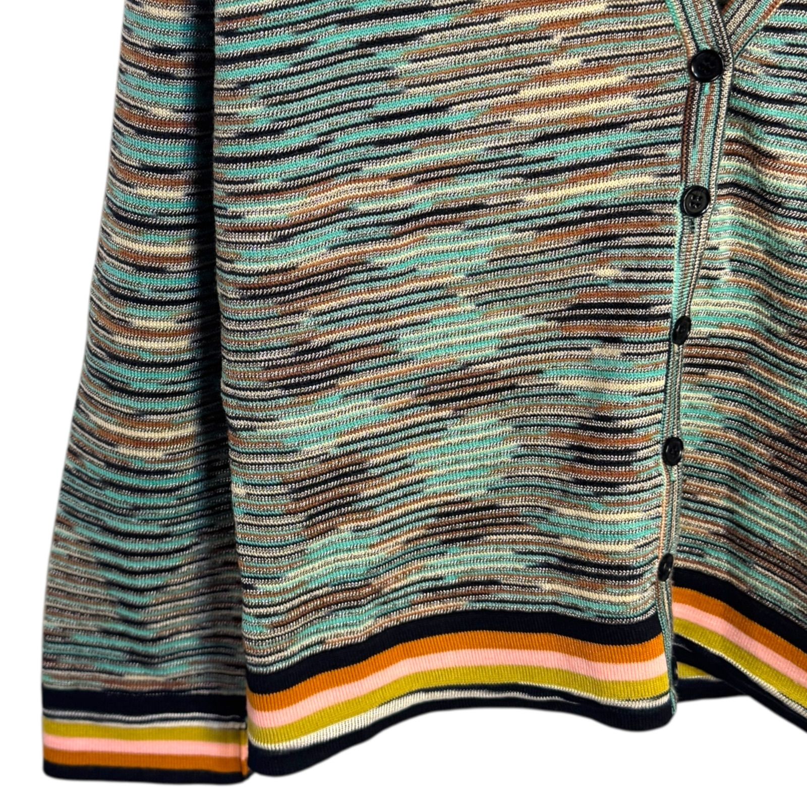 Z1518MISSONI ミッソーニ カーディガン ボーダー マルチカラー