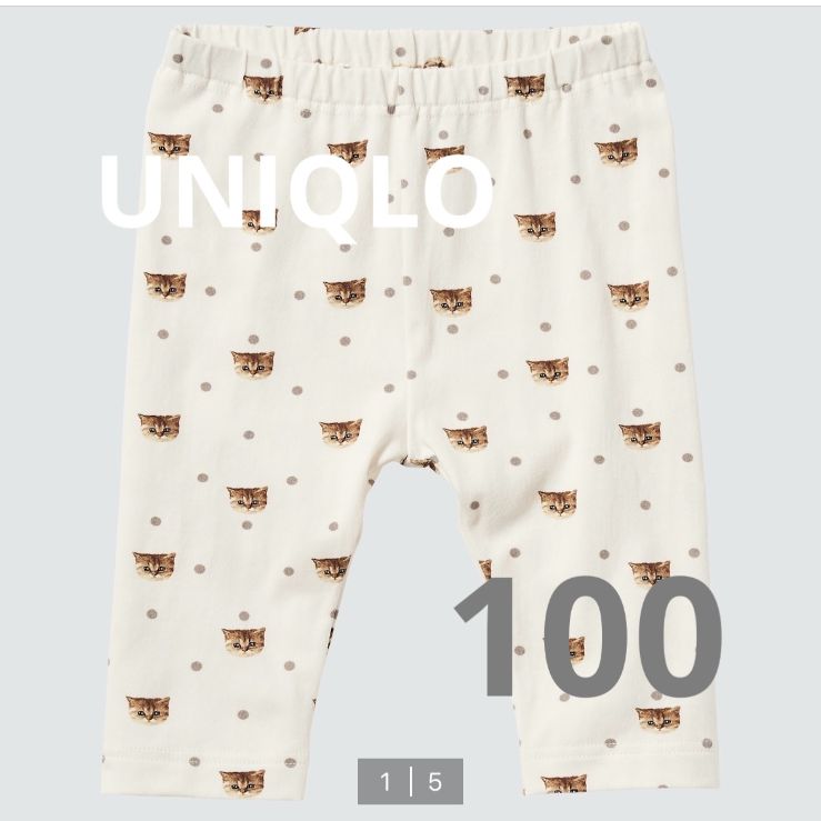 UNIQLO ポール&ジョー レギンス ねこ 100センチ - メルカリ