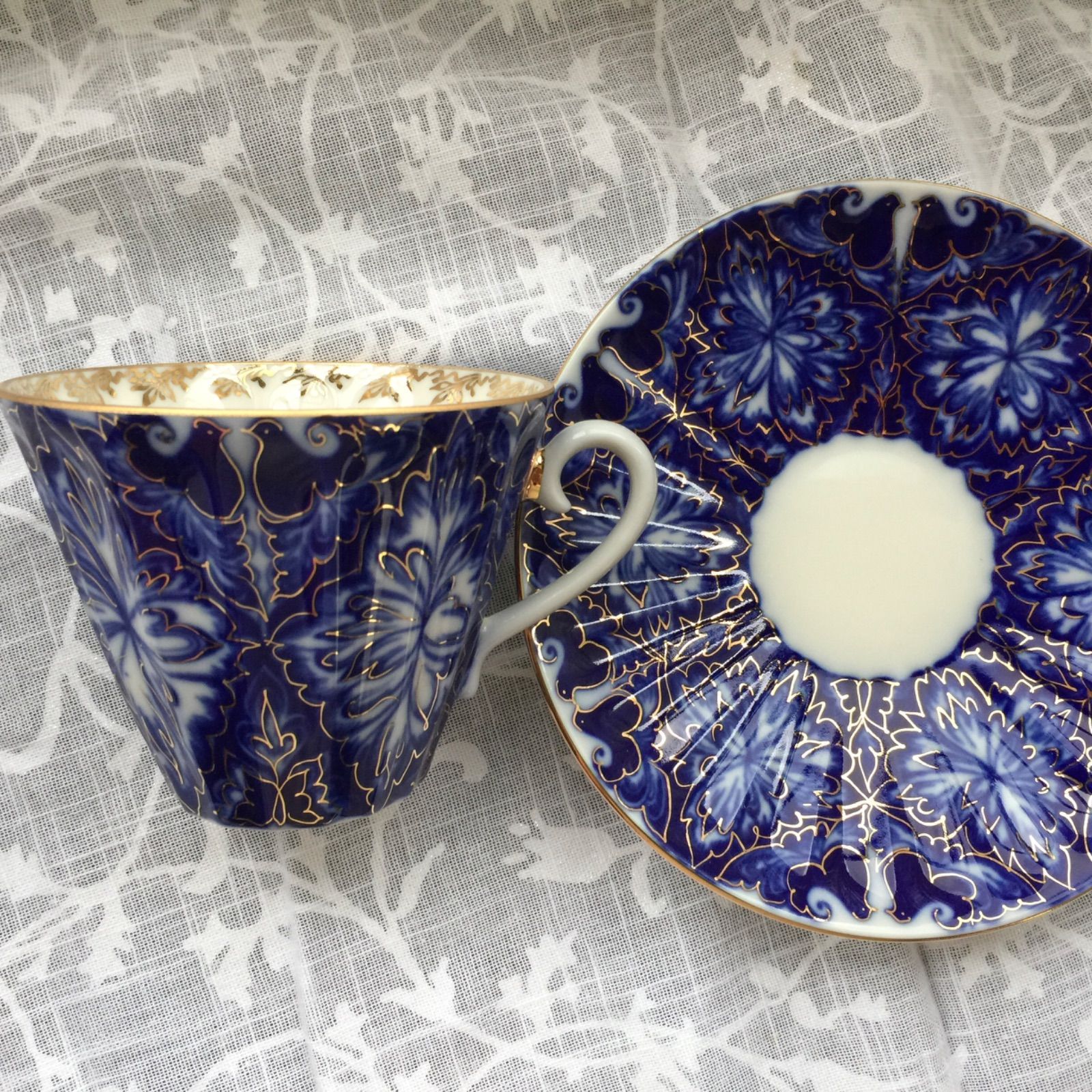 ロモノーソフ 新品一級 雷鳥 カップ&ソーサー ロシア インペリアル