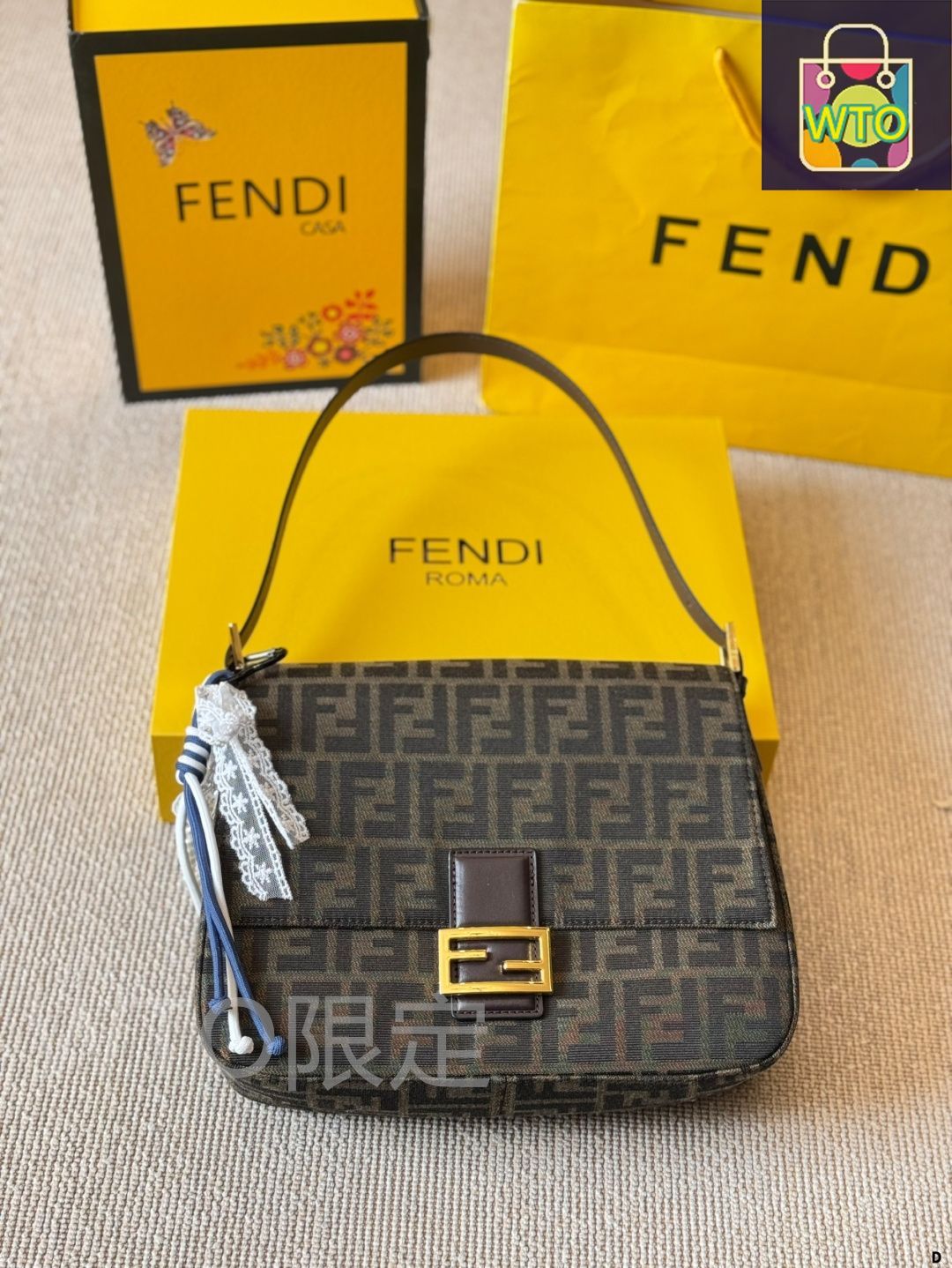 FENDI フェンディ バゲット バッグ ラージサイズ 今日特価】Fendi Baguette フェンディ バゲット バッグ（ラージ