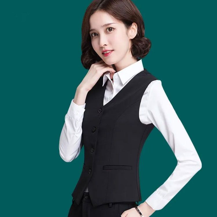 ベスト レディース 事務服 制服 ベスト 単品 洗える 通勤