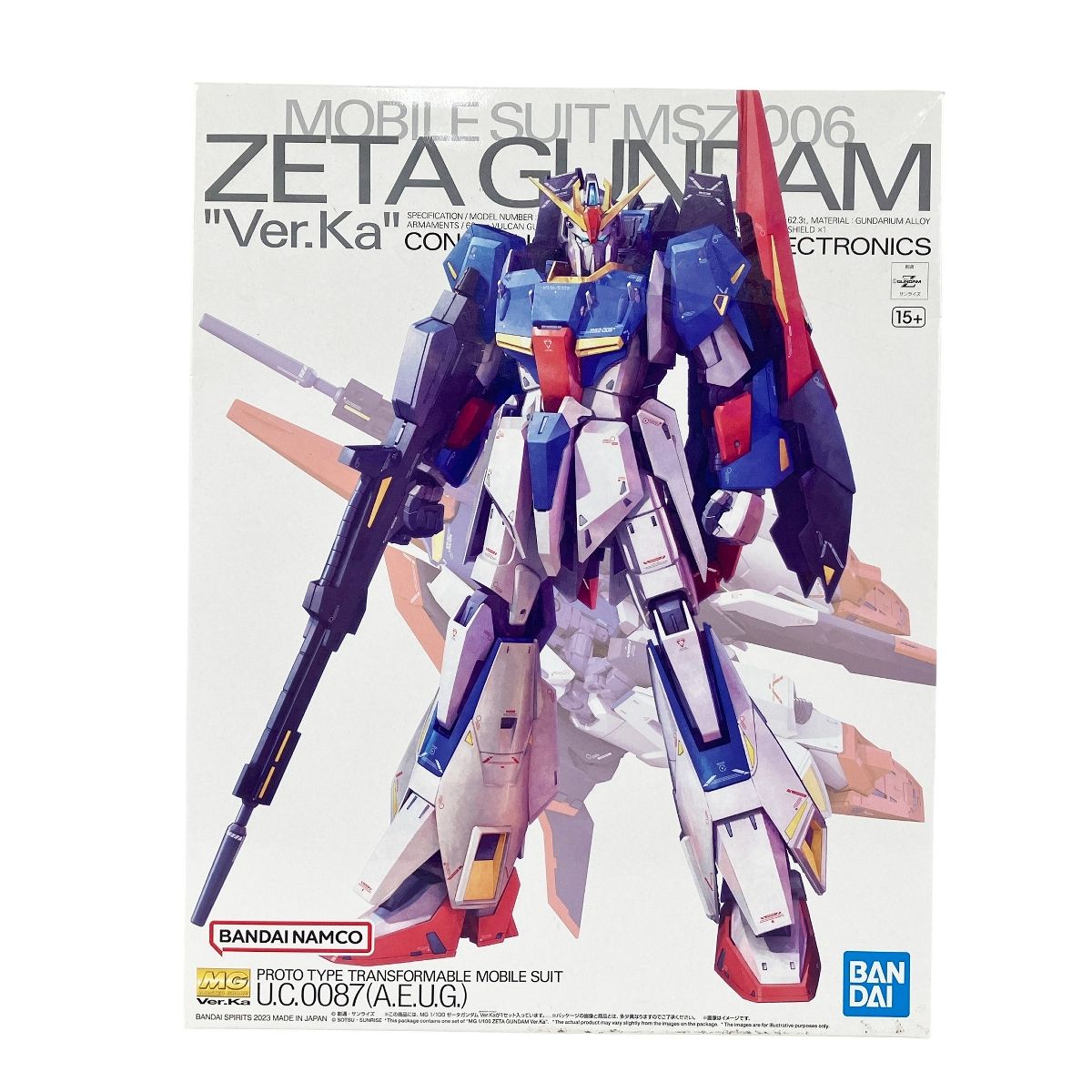 BANDAI SPRITS MG 1|100 機動戦士Zガンダム ゼータガンダム Ver.Ka プラモデル 未組立 Y10436022