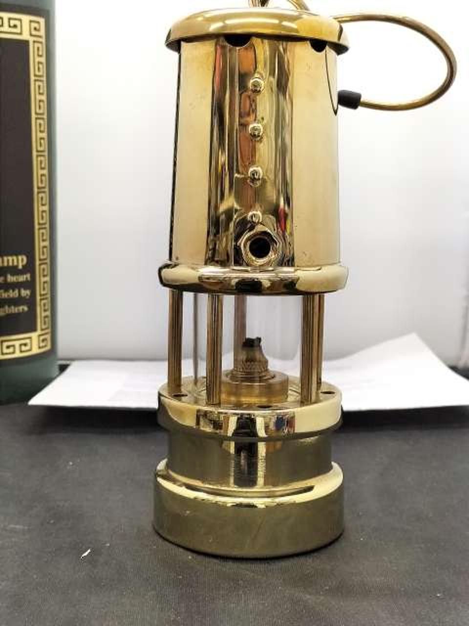 JD BURFORD マイナーズランプ オールブラス Mサイズ JD BURFORD Miner s Lamp All Brass Medium OLIVEOS_COM_TR