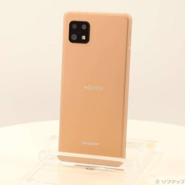 〔品〕 AQUOS sense6 128GB ライトカッパー SH-M19 SIMフリー【352】