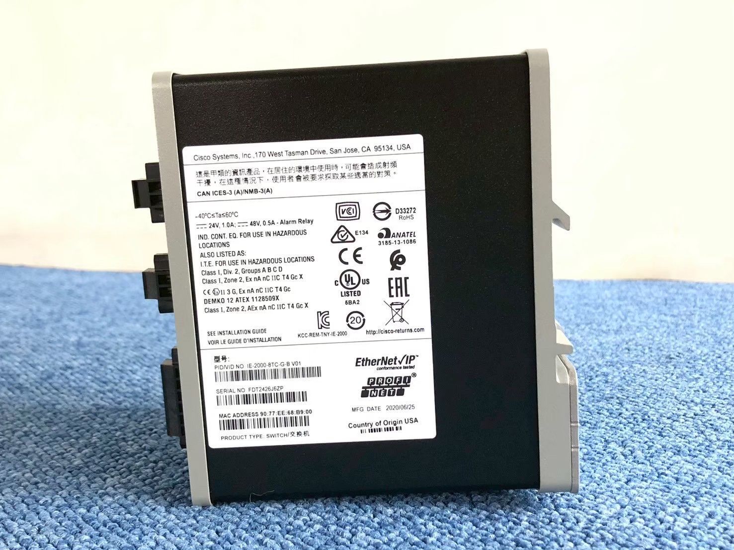 8ポート イーサネットスイッチ