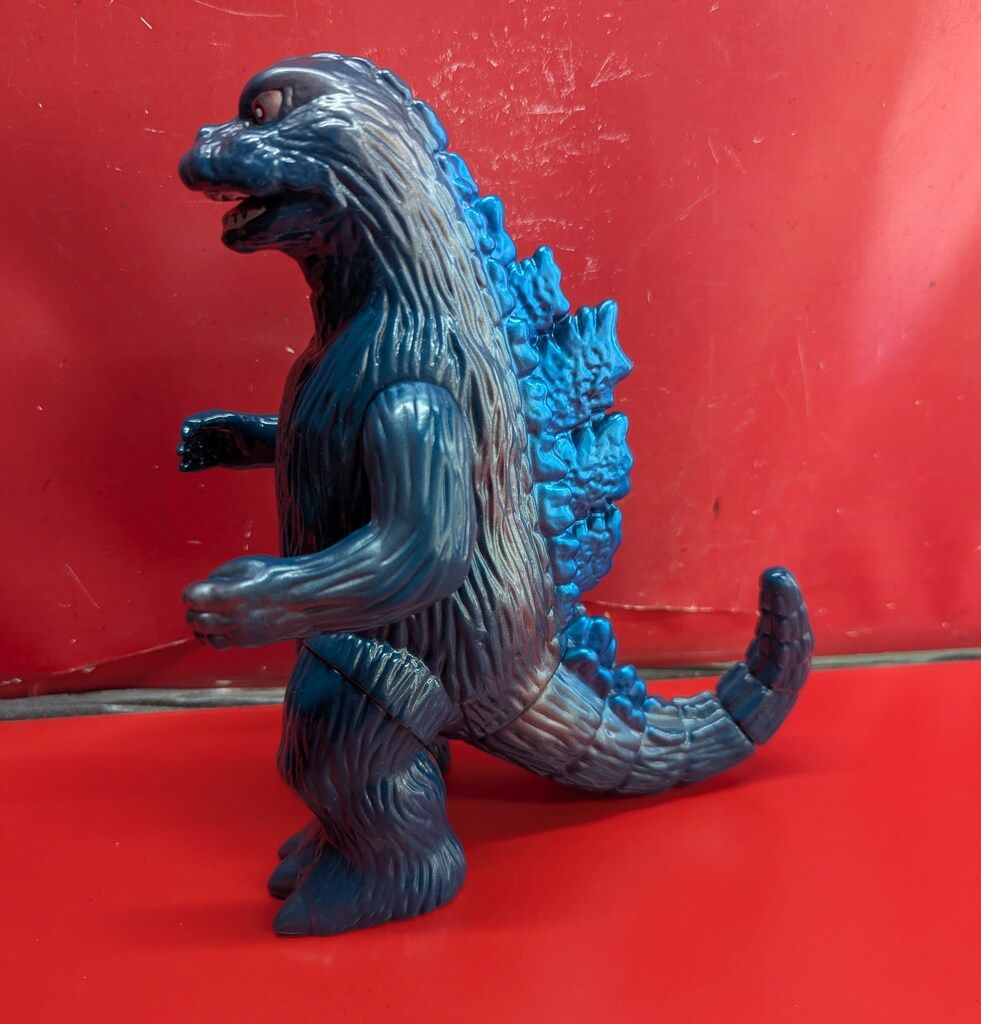 M 1号 世紀の大怪獣東宝怪獣シリーズ シェーゴジラ 深緑成型 青スプレー 1965