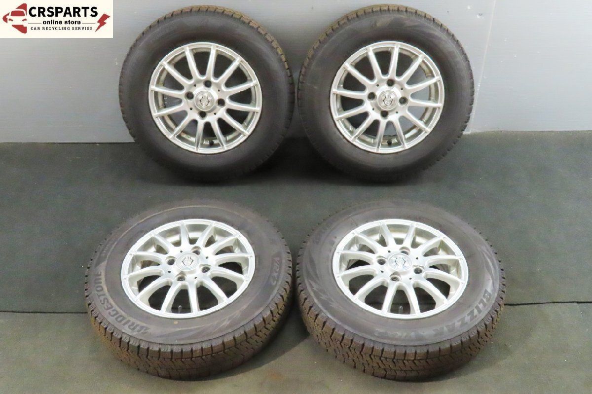 製 145 80R13 ブリヂストン VRX2 スタッドレス タイヤ weds JOKER ホイール 4本セット No T252