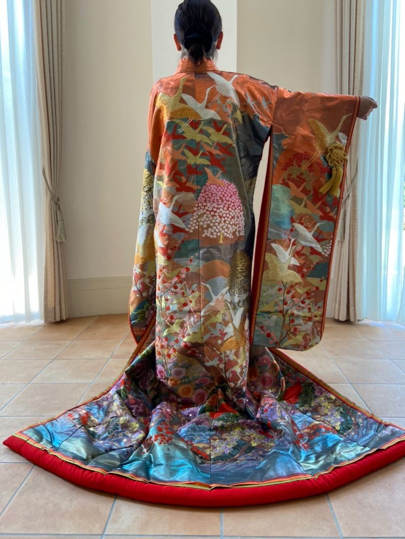 B035 色打掛 花嫁和装 和装 着物 観世栄夫 - メルカリ