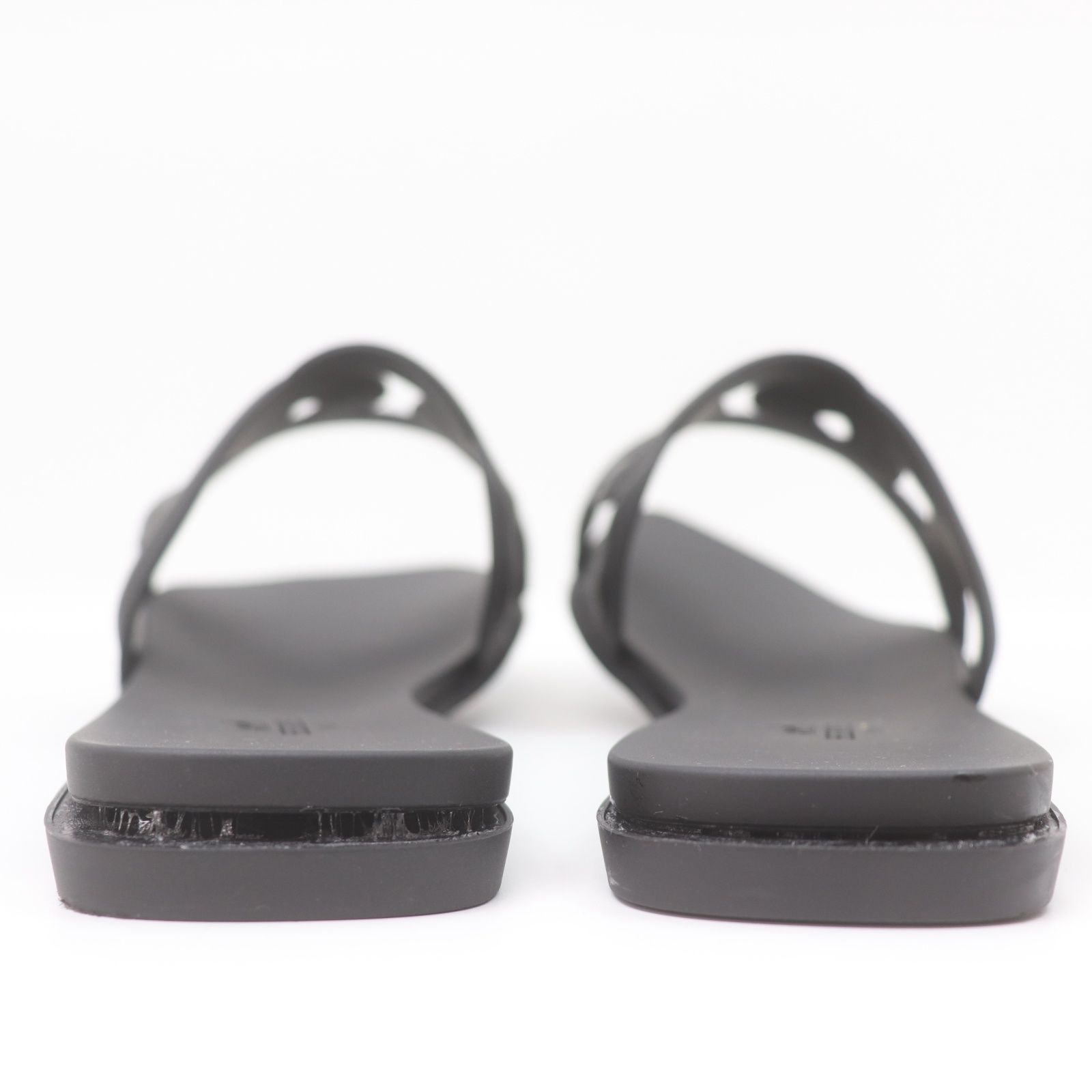 幸 エルメス 黒 レザー フラット サンダル 楽天市場】≪ 新品