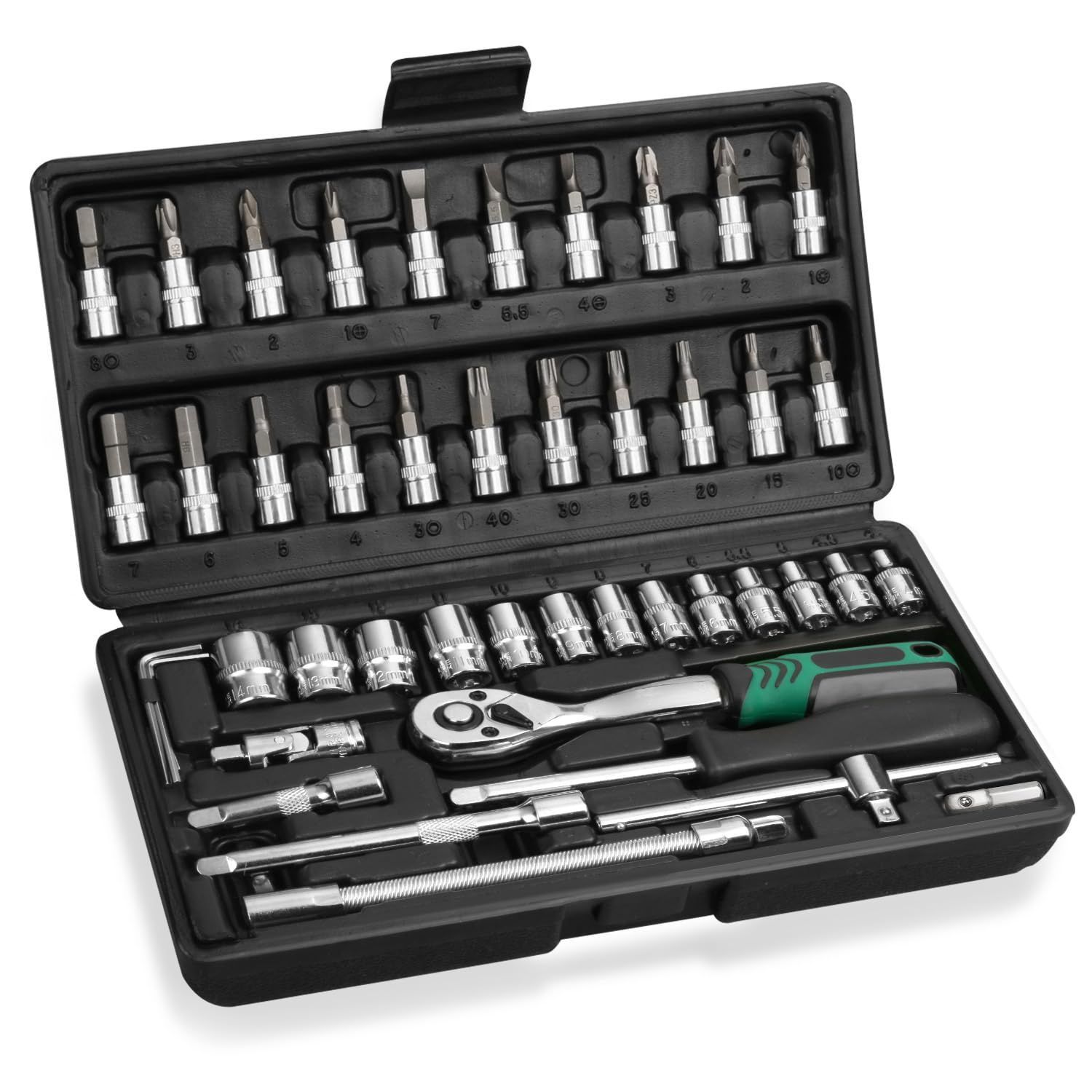 新品 ソケットレンチセット ラチェットレンチ 差込角6.35mm(1/4 新品 ソケットレンチセット ラチェットレンチ 差込角6.35mm(1/4