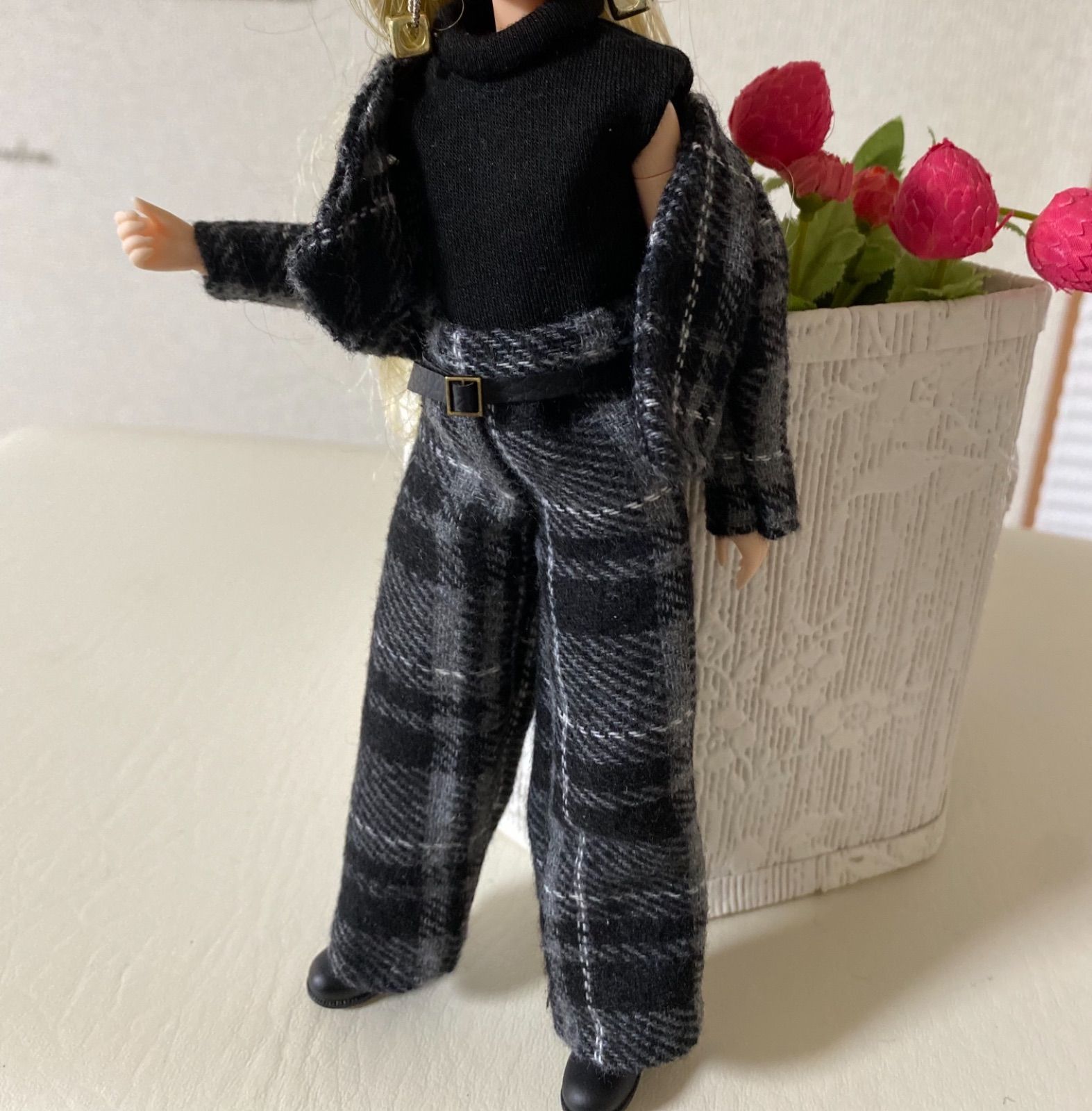 リカちゃんハンドメイド服 パンツスーツ5点セット - メルカリ