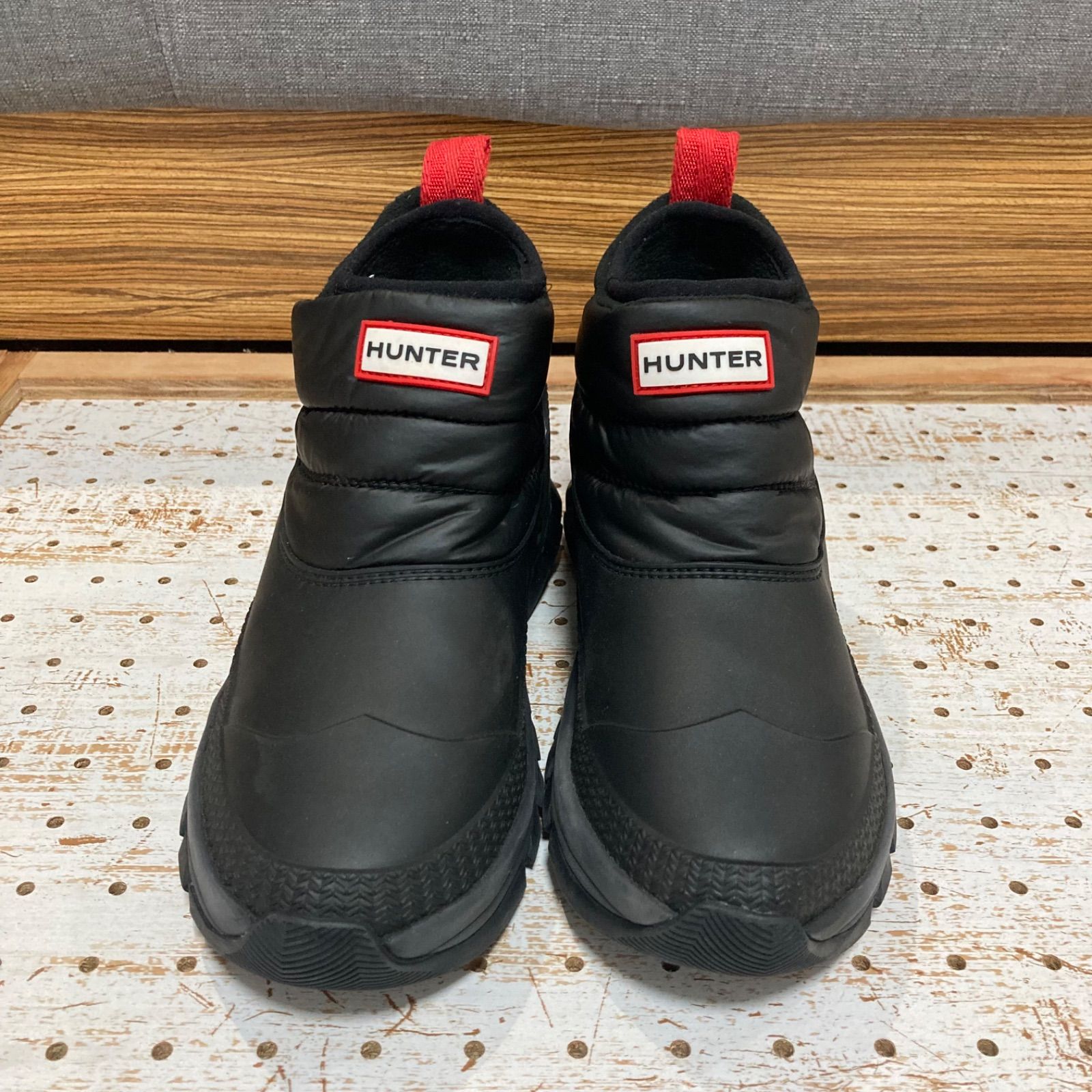 HUNTER スノーブーツ ハンター アンクル ショート 黒 ブラック 