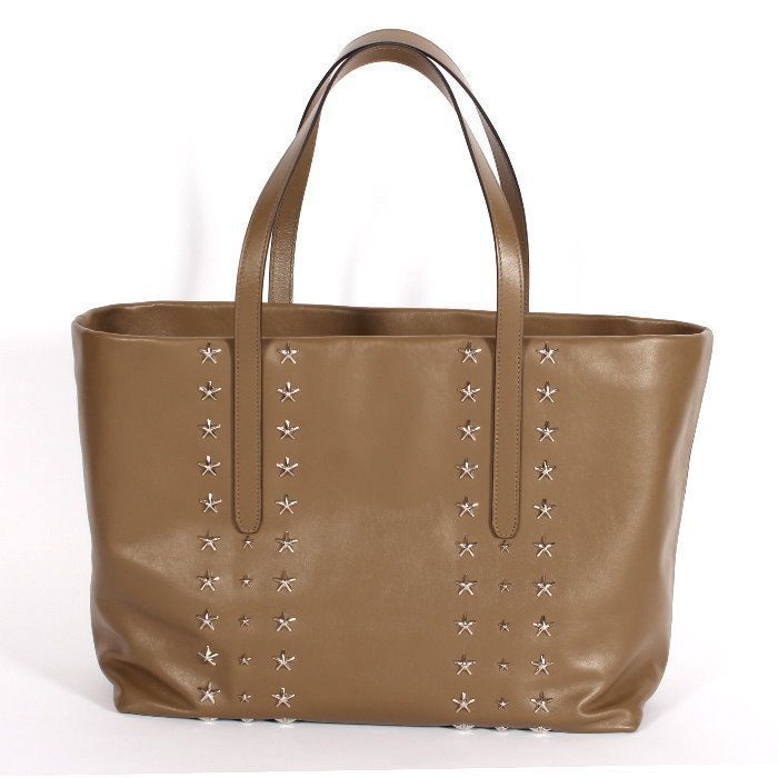 ジミーチュウ PIMLICO ピムリコ レザー トートバッグブラウン