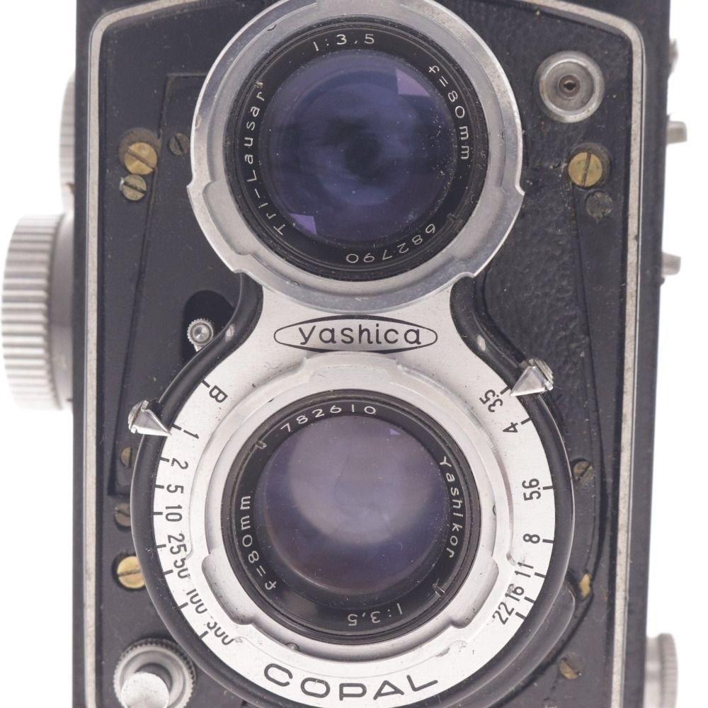 二眼レフカメラ　Yashica-A　ケース付き □ 元箱・ケース付 ヤシカ ヤシカフレックス モデルC 二眼レフ