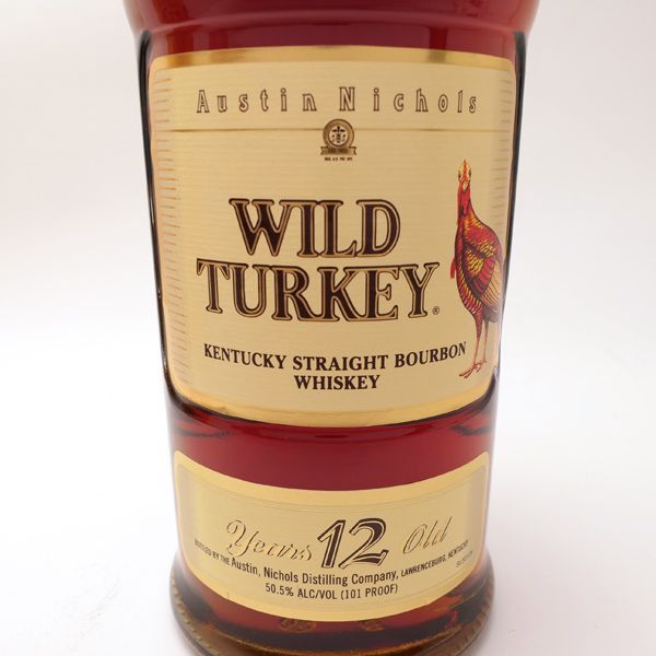 【お酒】ワイルドターキー12年 50.5% 750ml 未開栓 箱 旧ラベル 分割ラベル WILD TURKEY バーボン ウイスキー ◆送料込◆質屋-i8883