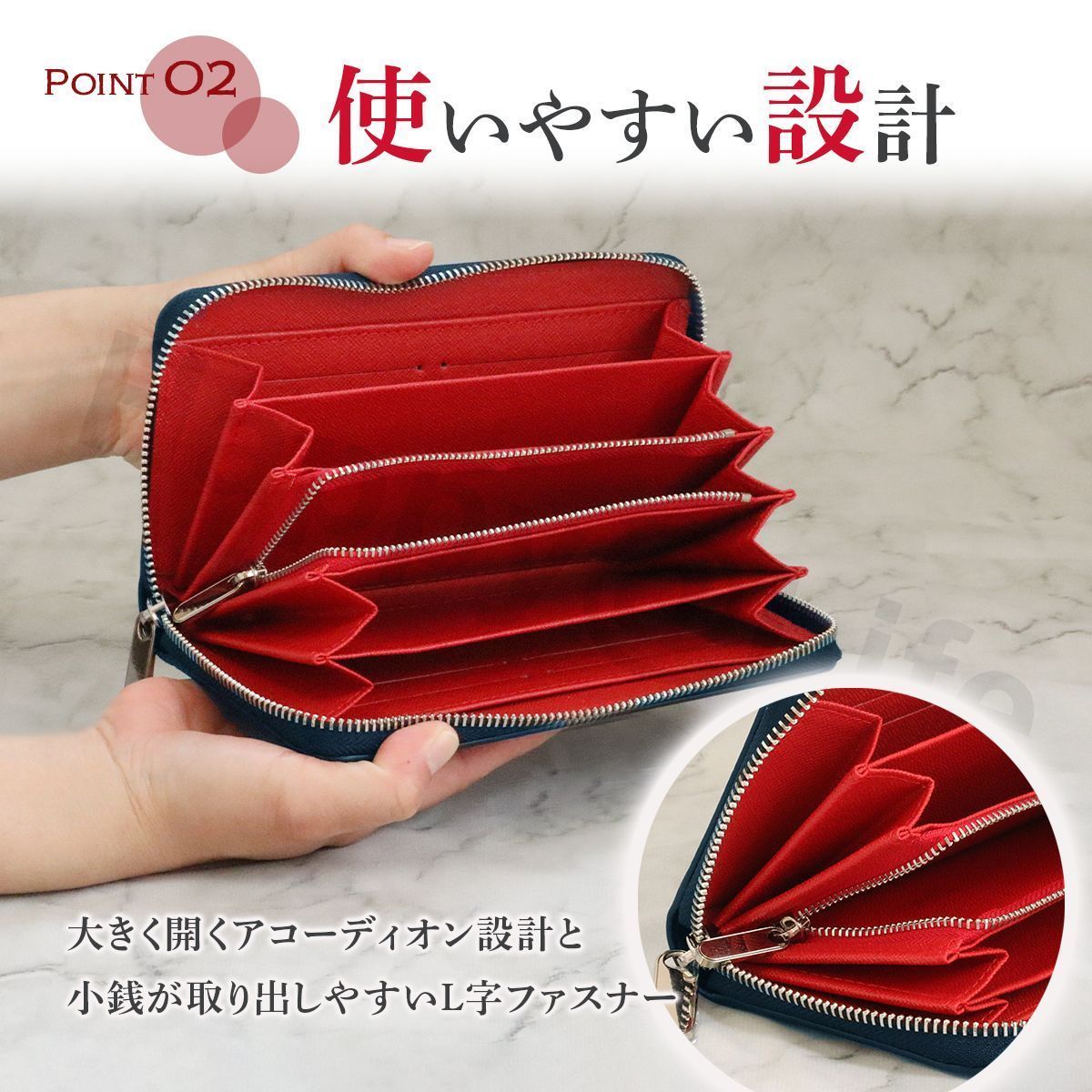 長財布 メンズ 本革 レザー 新品 ラウンドファスナー L字財布 チャック 