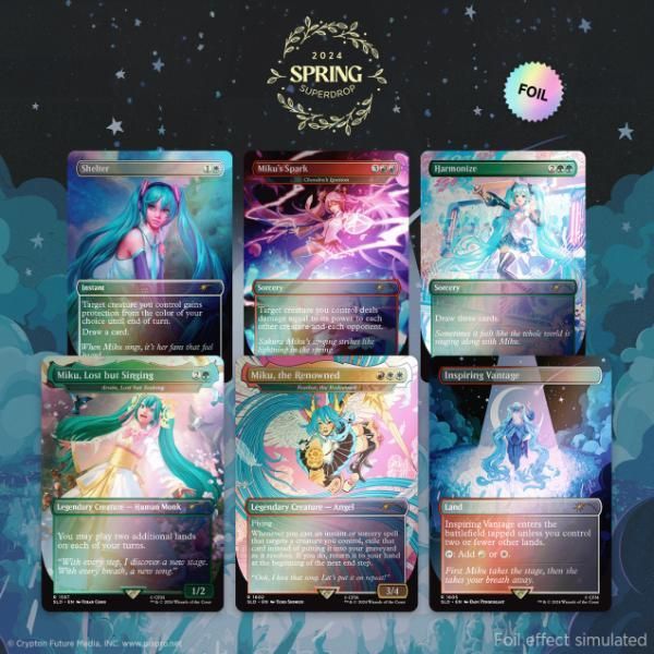 Secret Lair x Hatsune Miku 春夏秋冬 英語 FOIL MTG 初音ミク SLD Secret Lair Hatsune Miku 英語 FOIL Foil 春夏秋冬