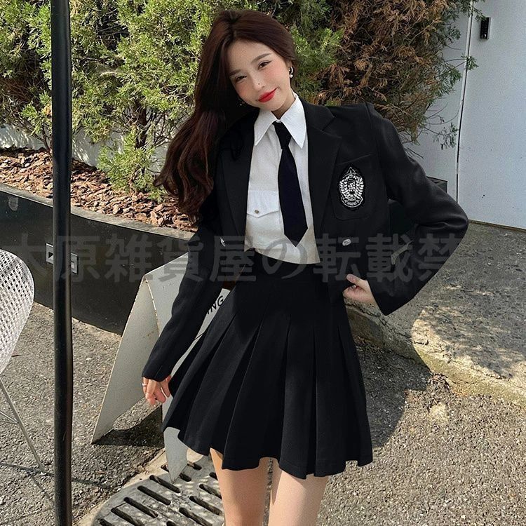 卒業式 スーツ 女の子 卒服 女の子 大きいサイズ 韓国 制服 フォーマル スーツ ネクタイ 卒服 小学生 小学校 韓国 卒業式 スーツ 女の子 中高生 韓国 卒服 女の子 スカート シャツ ブラウス 七五三 スーツ なんちゃって制服 ブレザー S M L