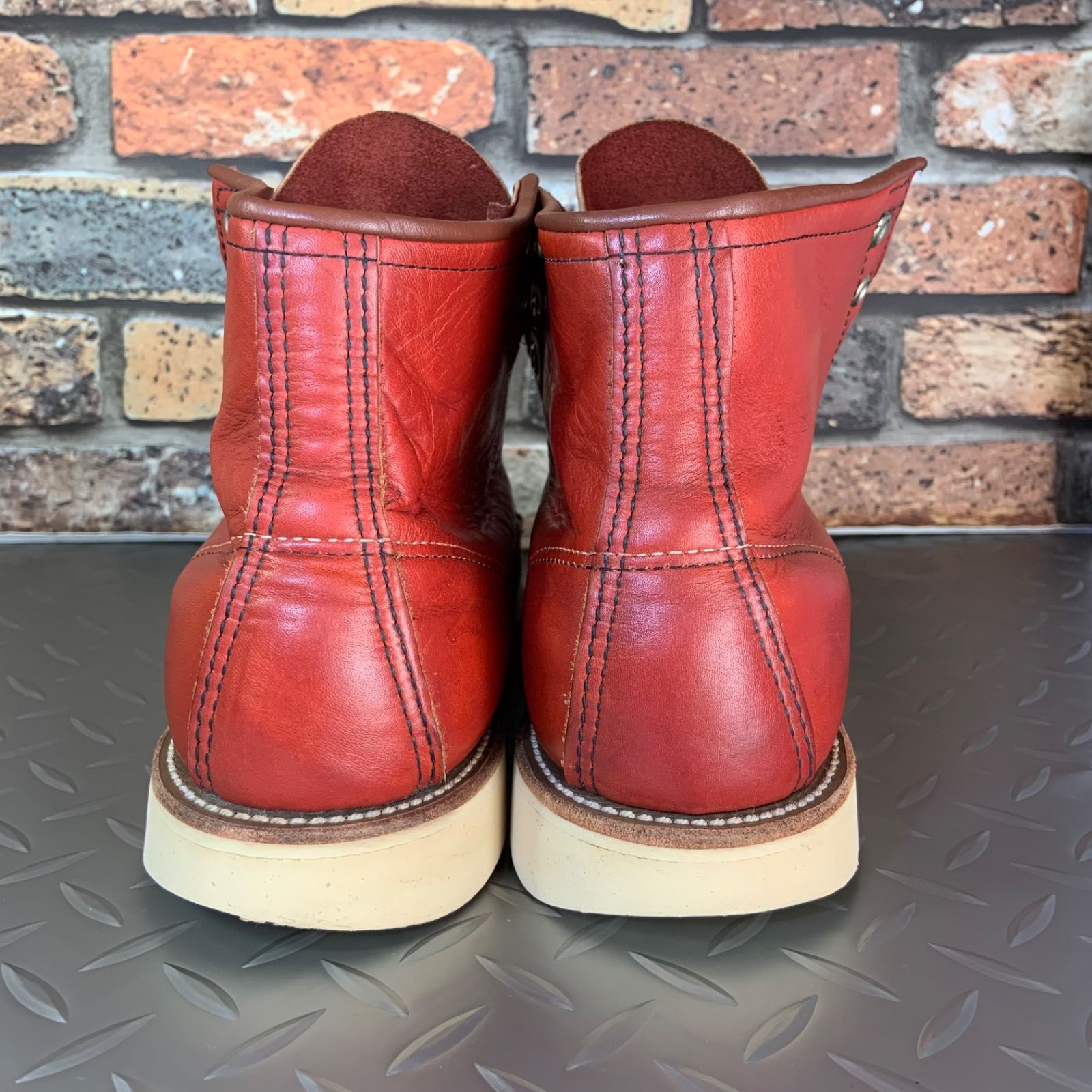 ☆REDWING 875 半円犬タグ 1995年製 US6E (24I18) VINTAGE レッド