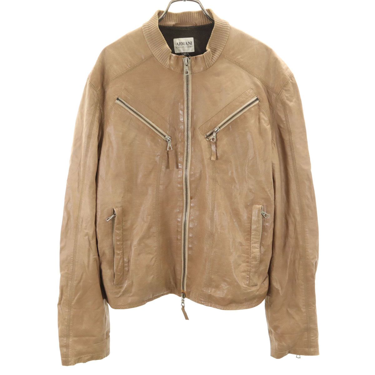 ARMANI COLLEZIONI アルマーニコレッツォーニ 本革 レザージャケット 