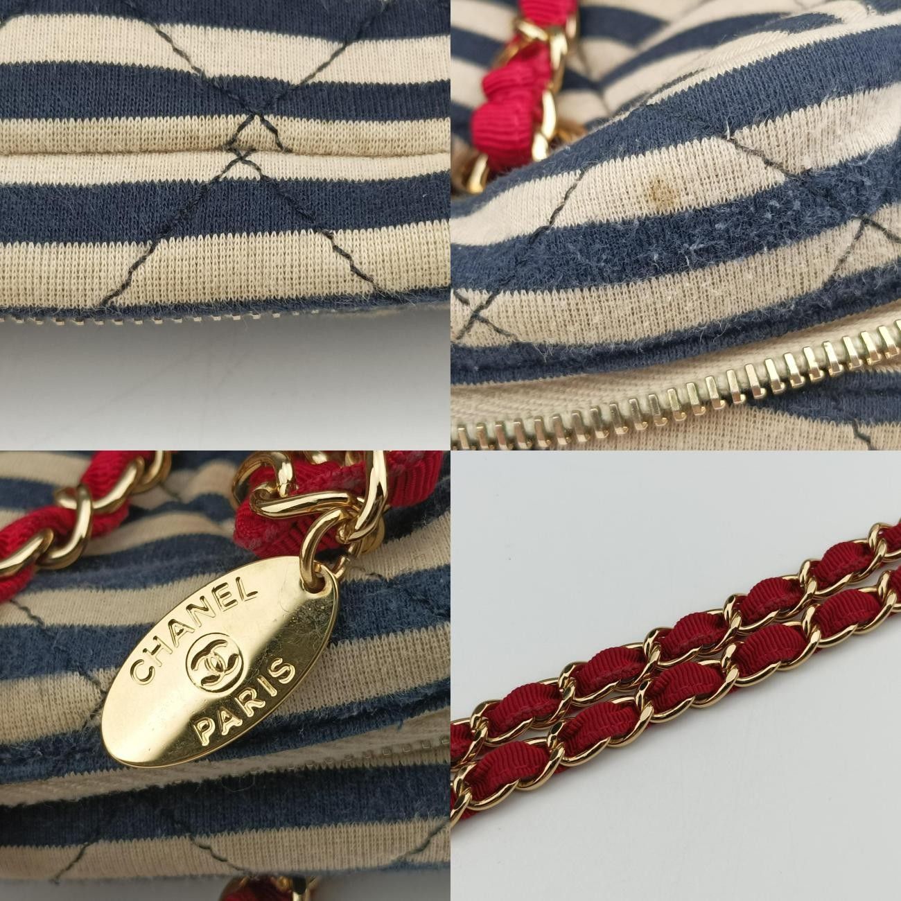 コットン×レザー