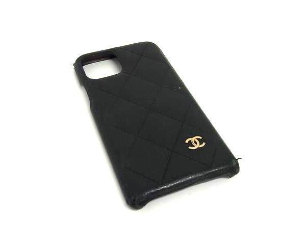 CHANEL シャネル ココマーク マトラッセ キャビアスキン iPhone
