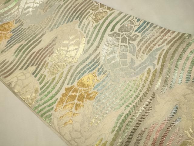 平和屋着物●六通柄袋帯　荒磯錦文　金銀糸　正絹　逸品　CAAT0849hy 平和屋着物○六通柄袋帯 荒磯錦文 金銀糸 正絹 逸品 CAAT0849hy - メルカリ