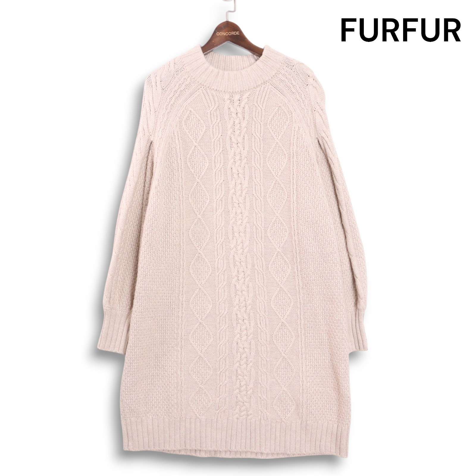 fur fur - FURFUR／アラン編ニット FURFUR ファーファー 秋冬 アラン編み♪ ウール ニット