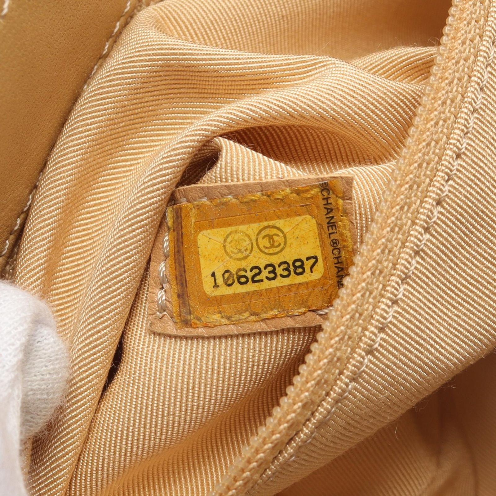 本物 値段 CHANEL シャネル チョコバー NO.5 レザー キャンバス 