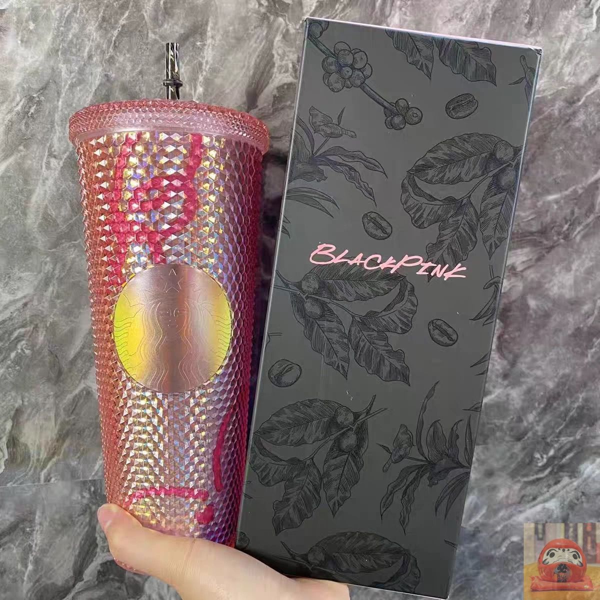 新品未使用】日本未発売 ブラック ピンク BLACKPINK Starbucks