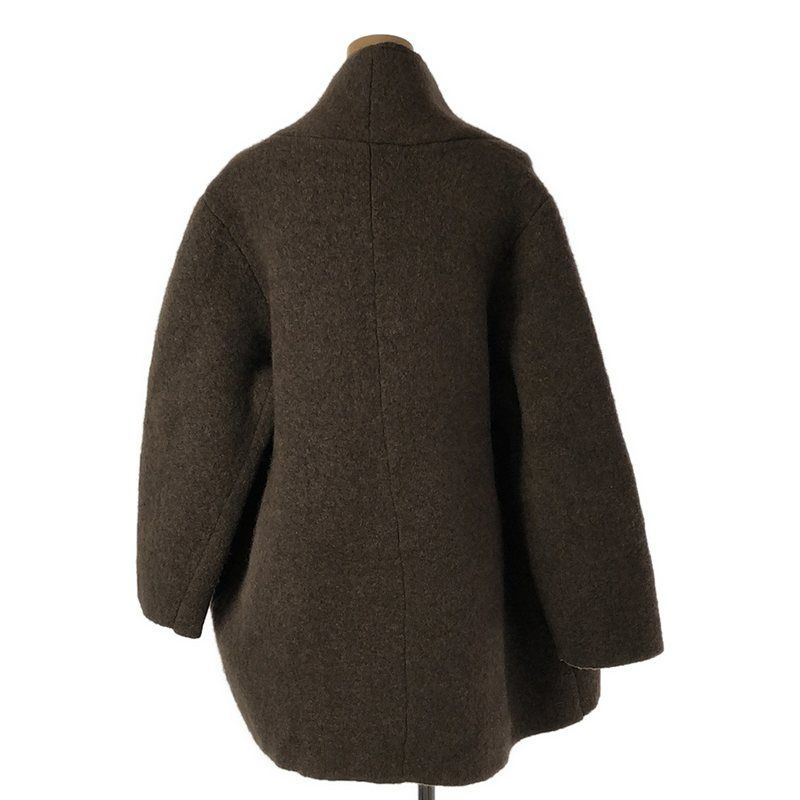 Boboutic / ボブティック | ZIPPED HALF COAT ヤクウール モヘア  