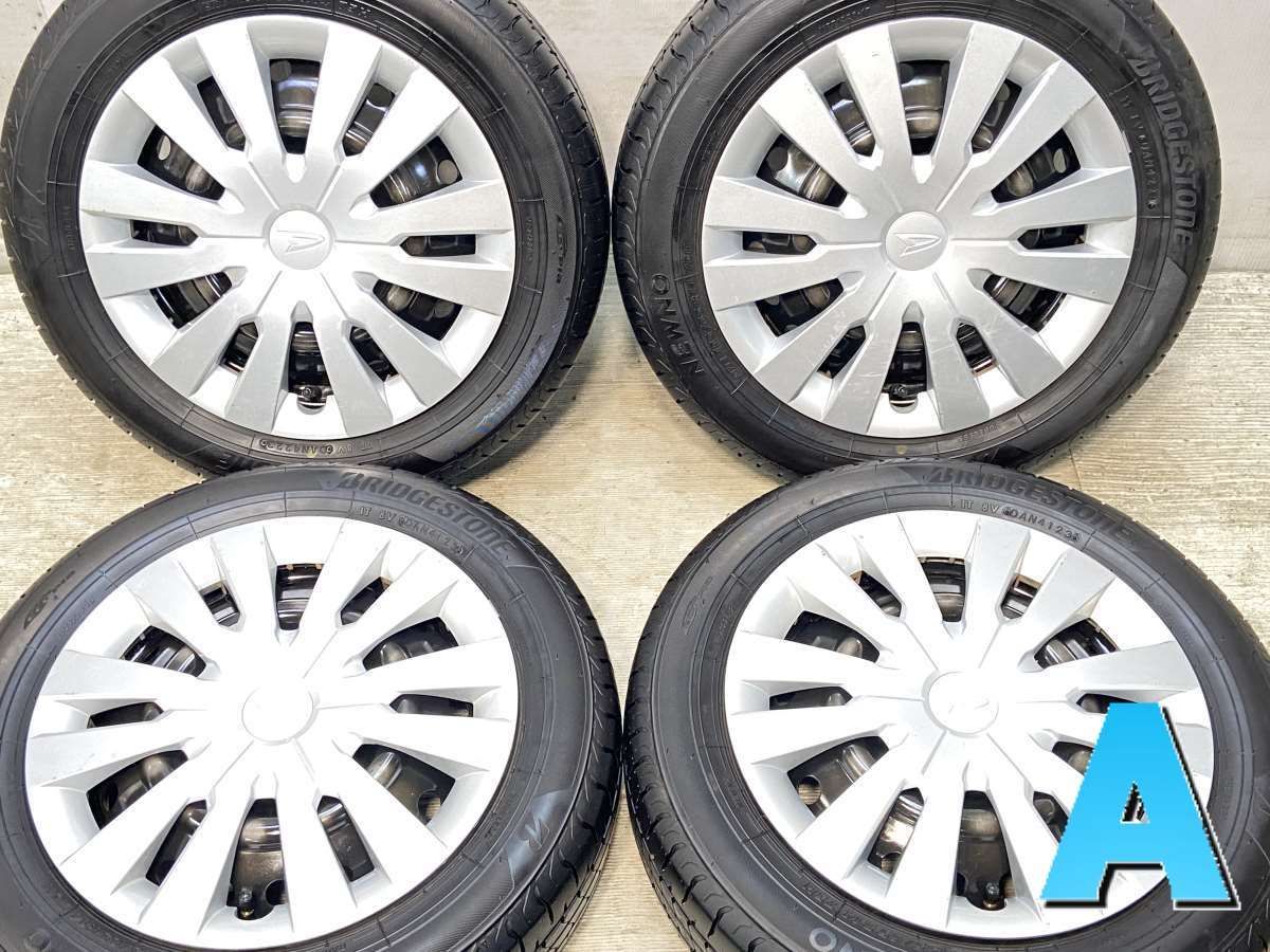 155|65R14 ブリヂストン NEWNO ダイハツ純正 14x4.5 100-4穴 タイヤ サマータイヤ ホイールセット 4本セット s14250421005