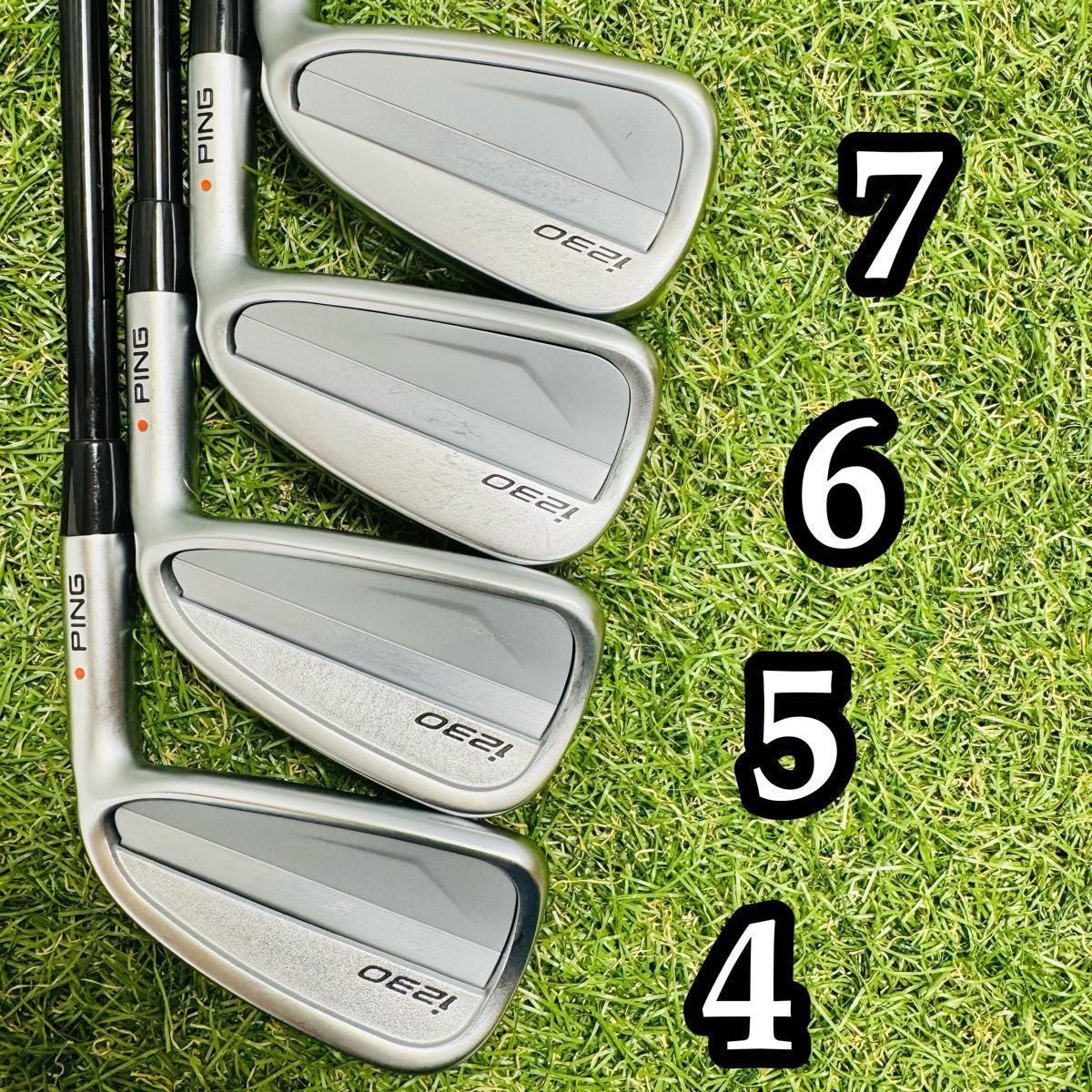 【良品】豪華8本 ピン i230 オレンジドット メンズアイアンセット R 良品】豪華8本 ピン i230 オレンジドット メンズアイアンセット R
