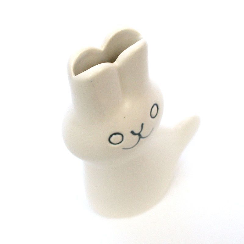 鹿児島睦 En Liten Vanうさぎ White フラワーベース 花瓶 定番品En