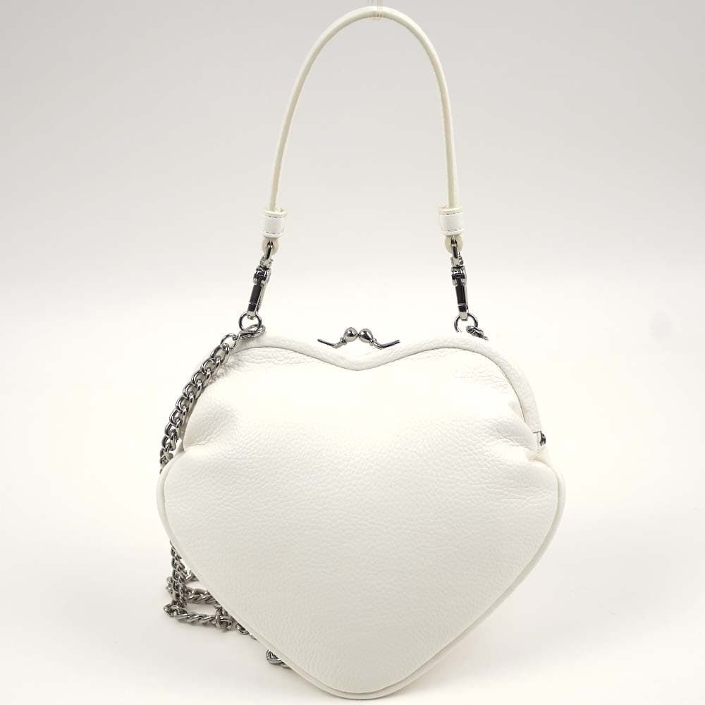 ヴィヴィアン ウエストウッド ハンドバッグ 肩掛け がま口 ハート ホワイト Vivienne Westwood BELLE HEART FRAME  PURSE WHITE 4304006N-S000D-A401 - メルカリ