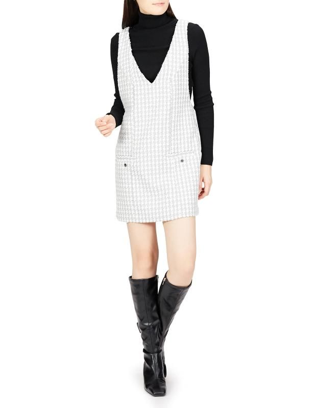 SNIDEL Vネックミニワンピ SWFO225034 レディース IVR 0
