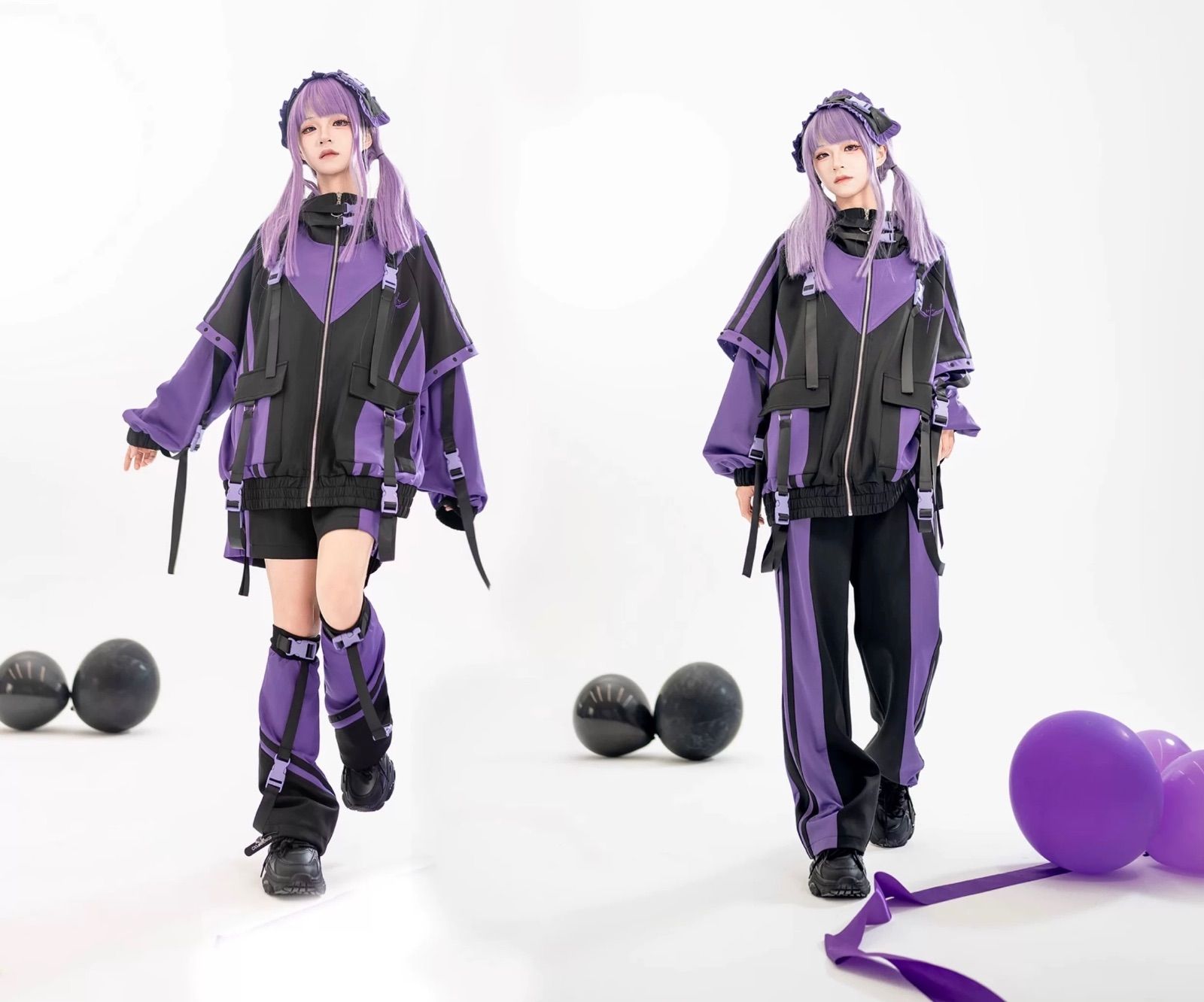 REFLEM ハイネック ジャージ 水色 ライン サブカル - メルカリ