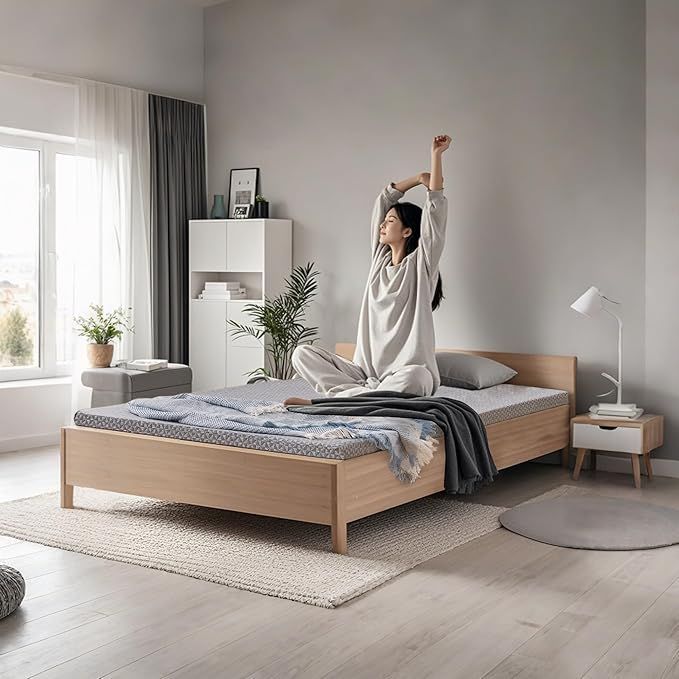 VECELO マットレス 幅140×奥行200×厚さ3cm 高反発 シングル 敷布団 防