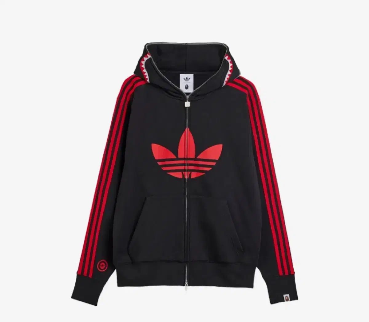 A BATHING APE アベイシングエイプ adidas アディダス シャークフーデッド xl サイズ