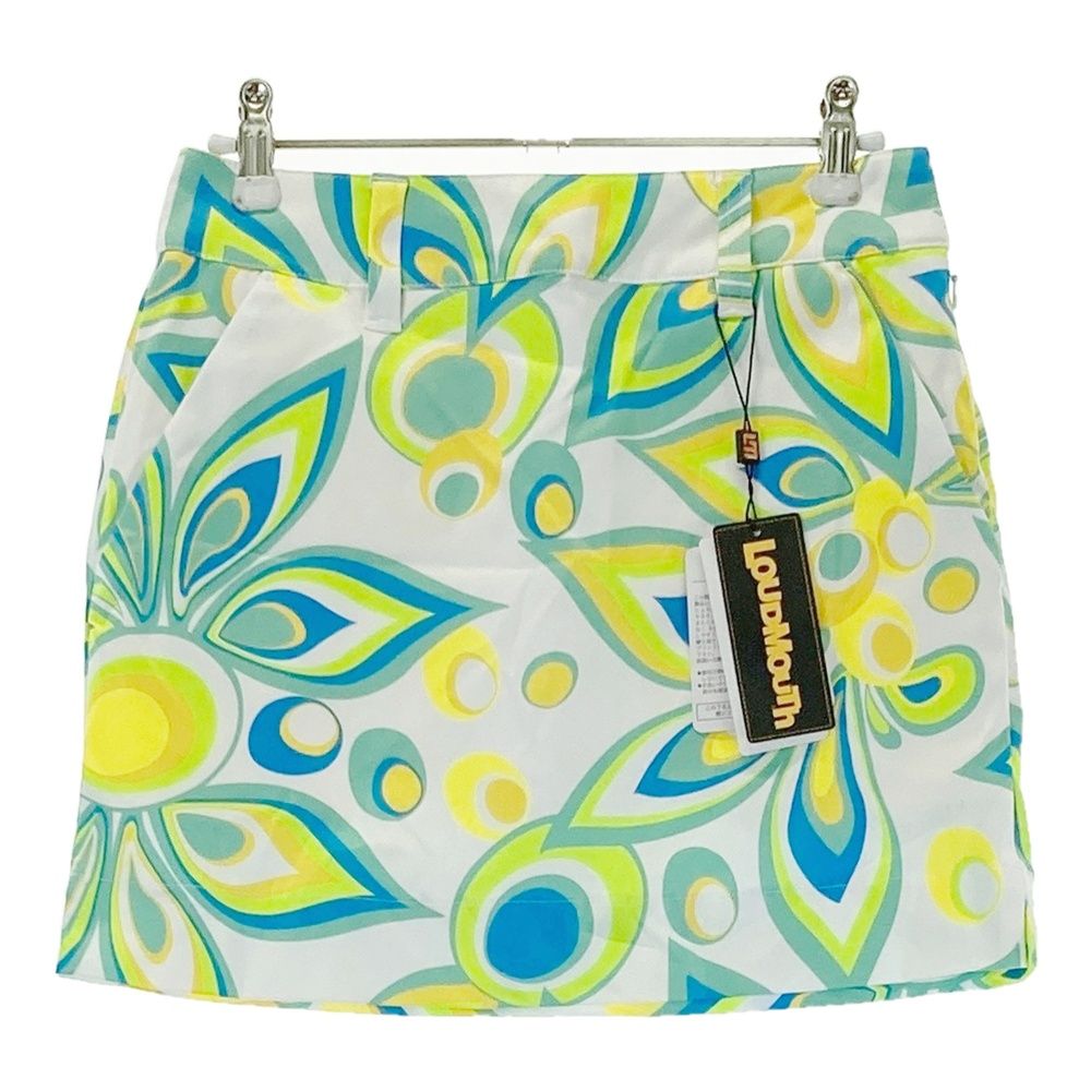サイズ S LOUD MOUTH ラウドマウス インナー付スカート シャガデリック 総柄 グリーン系 240101530289 ゴルフウェア レディース ストスト