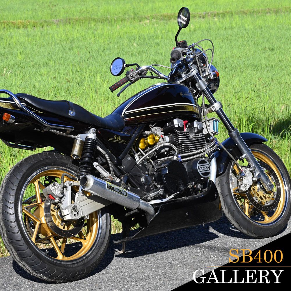 ゼファー400 ホイール キャストホイール ゴールド 前17インチ 後18