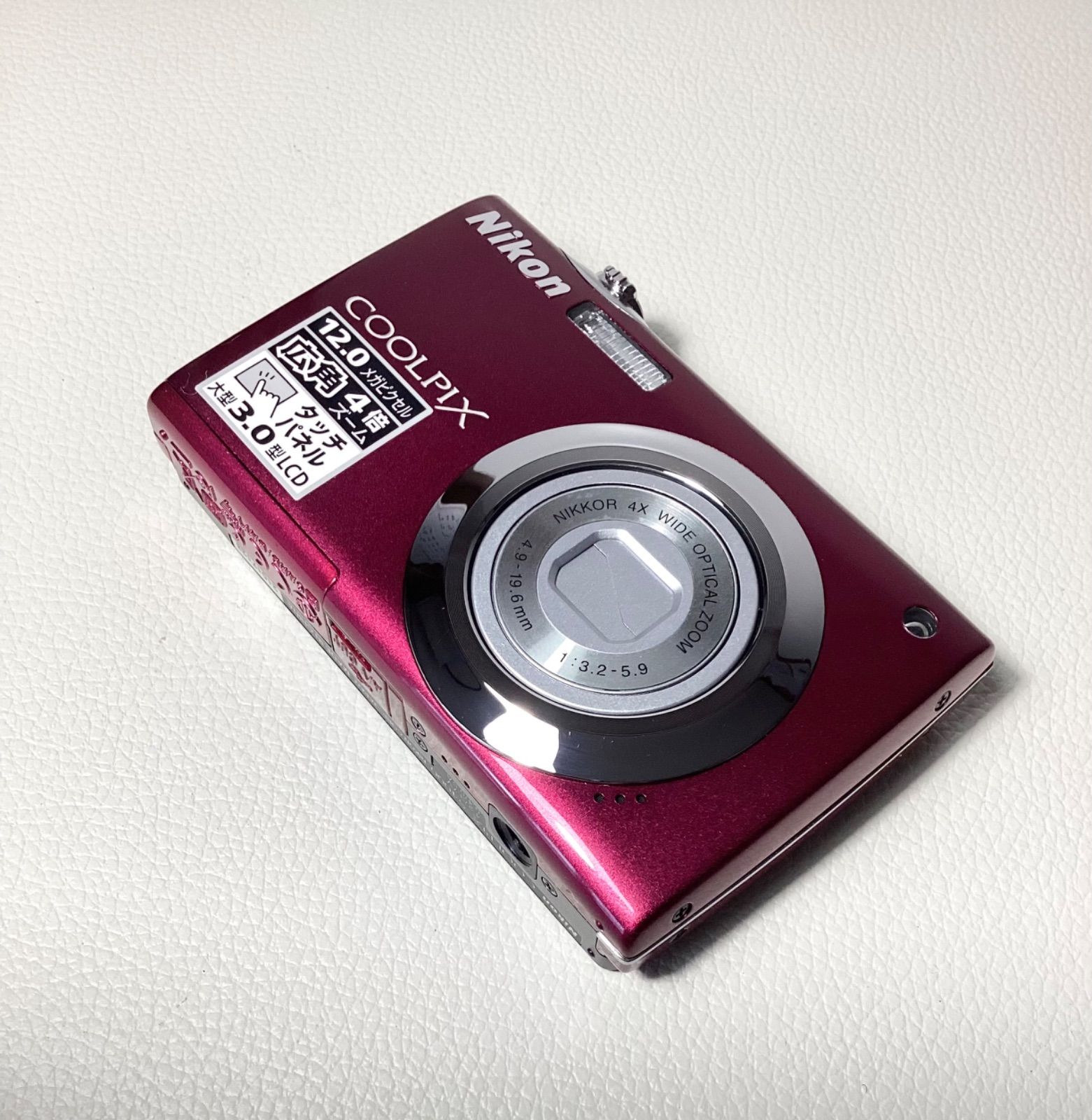 Nikon ニコン デジカメ COOLPIX S4000 ルビーレッド【美品