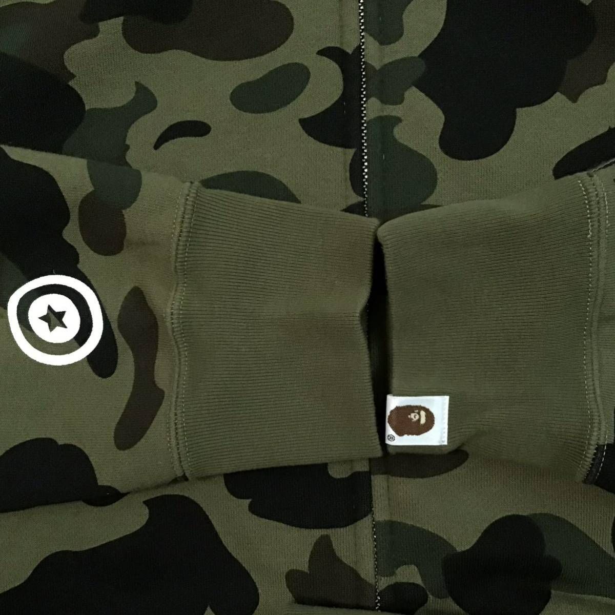 1st camo green タイガー パーカー Lサイズ Tiger full zip hoodie a bathing ape BAPE エイプ  ベイプ アベイシングエイプ 迷彩 - メルカリ