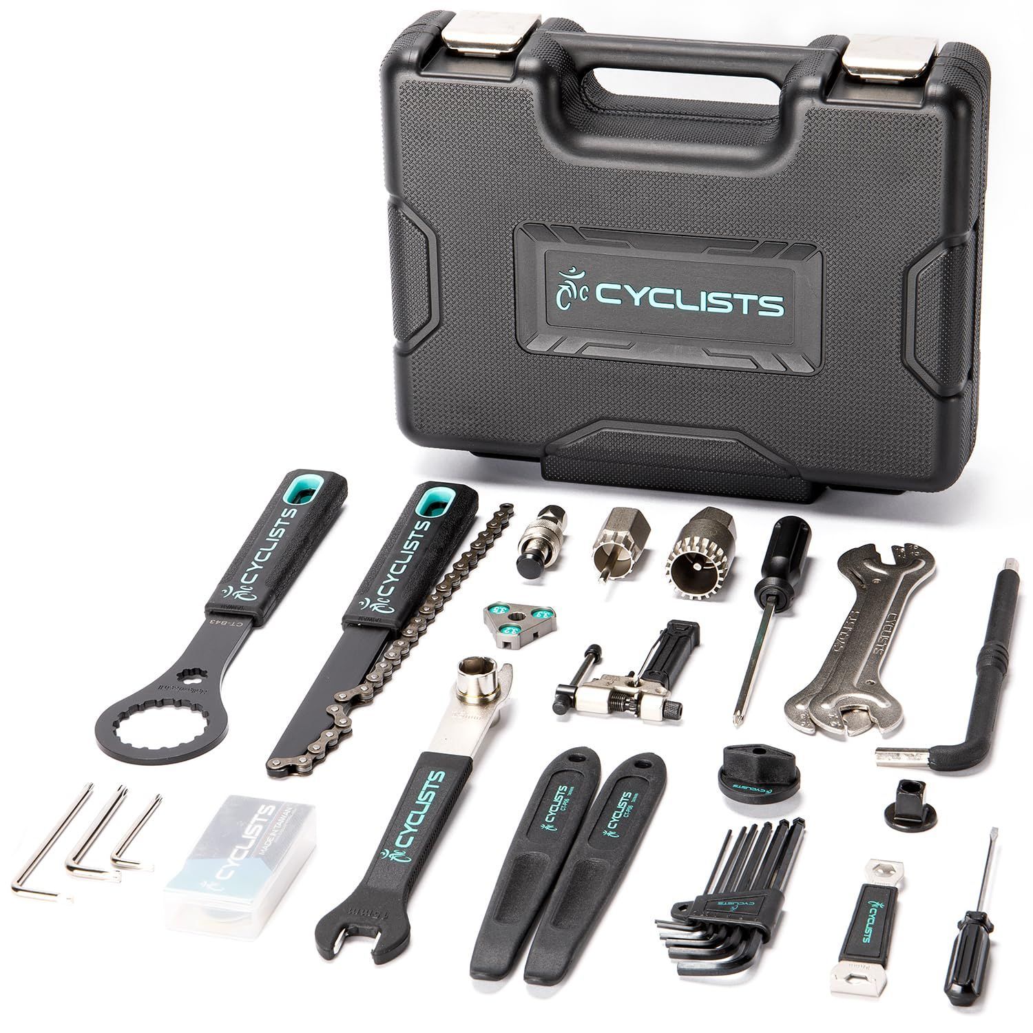 新品 20点 プロ シマノ対応 台湾製 工具セット ツールキット 自転車 ツールボックス付き CYCLISTS (CT-K03)